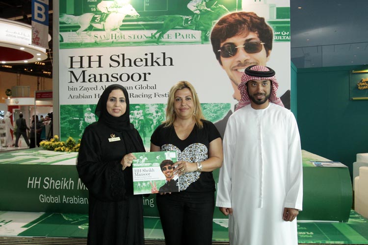HH Sheikh Nahyan launches HH Sheikh Mansoor bin Zayed Al Nahyan Global Arabian Horse Flat Racing Festival Year Book 2013