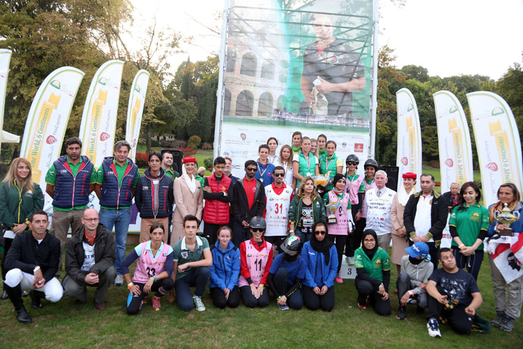 Prize distribution of 100-km HH Sheikha Fatima Bint Mubarak Ladies Endurance CEIO Team